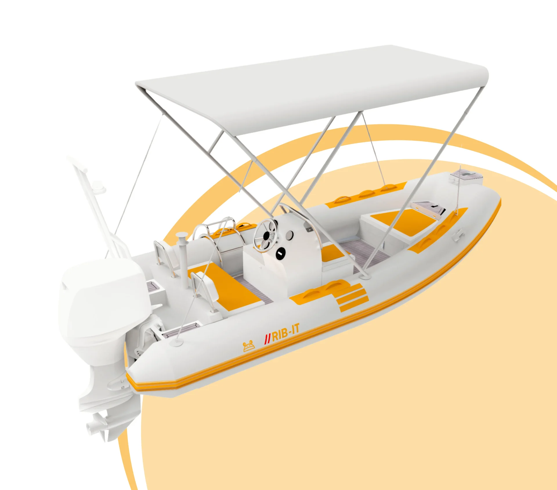 Customizable Rigid Inflatable Boat